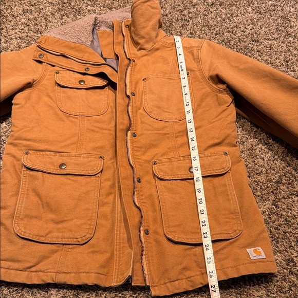 Carhartt Brown Canvas Jacket with Gray Lining - Picture 5 of 9